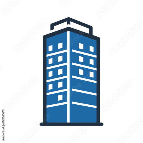 Modern high-rise building Vector