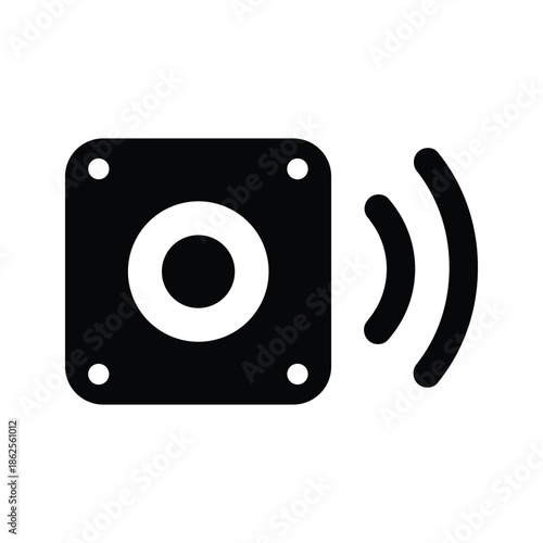 Camera with sound wave Vector