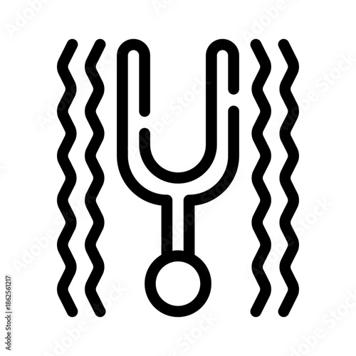 sound waves line icon