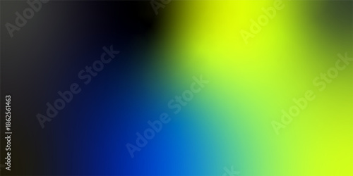 Abstract Gradient with Black, Blue, and Yellow Blend on White Background