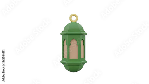 Wallpaper Mural Green Islamic Lantern with Yellow Ring Torontodigital.ca