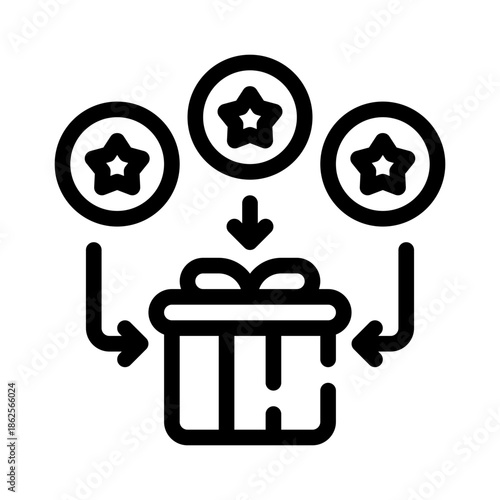 points system line icon