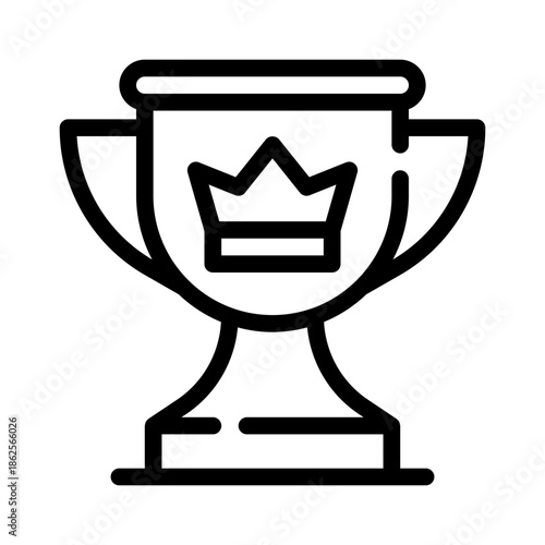 trophy line icon