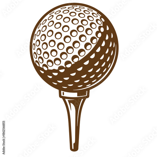 golf ball sitting on tee outdoor sports equipment for playing golf games recreational activities  golfing