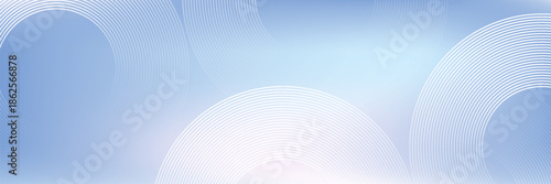 Abstract circle lines on light blue background.