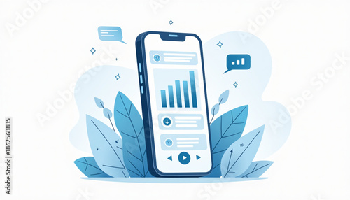 Mobile App Development Interface Vector Illustration