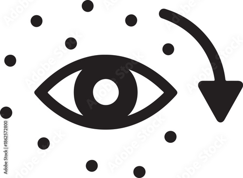 Eye Observation Icon – Awareness and Vision Symbol