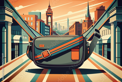 Urban journey with crossbody bag