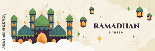 marhaban ya ramadhan illustrations sosial media post design