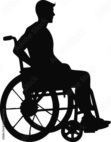 Wheelchair User Silhouette For International Day Of Persons With Disabilities