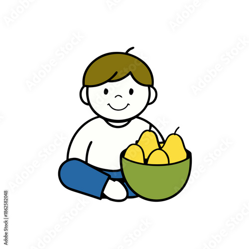 boy eating a sandwich