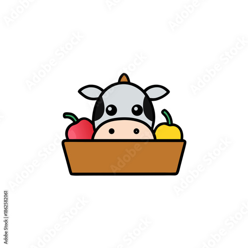 cow with milk