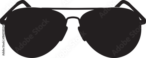 sunglasses silhouette isolated