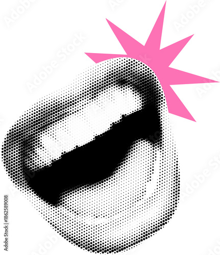 Collage Laugh Mouth