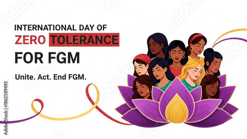 Diverse Women United Against Female Genital Mutilation FGM on International Day of Zero Tolerance