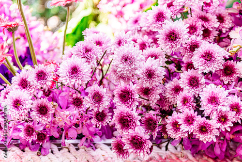 Beautiful flowers decorations, flower background, backdrop wedding decoration, rose pattern, colorful background, bunch of flowers.