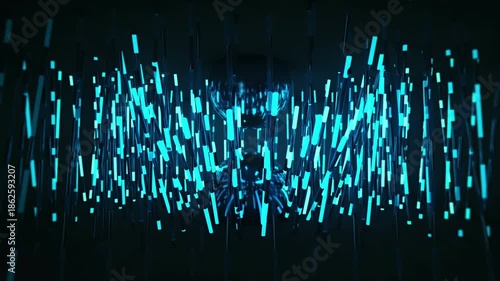 Dynamic and cool neon line fast-flashing light line video LED material