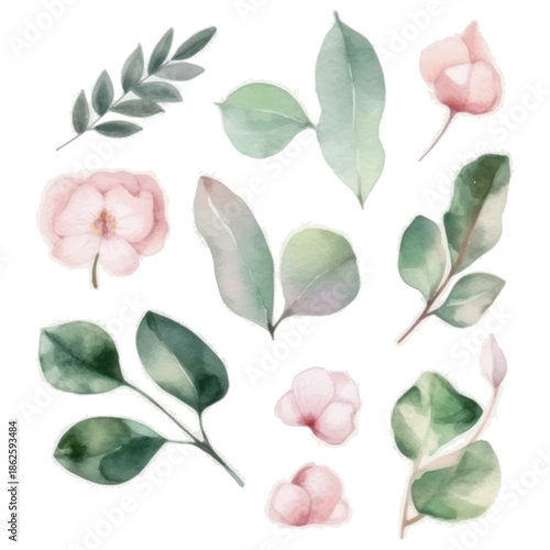Watercolor Floral Botanical Illustration 16