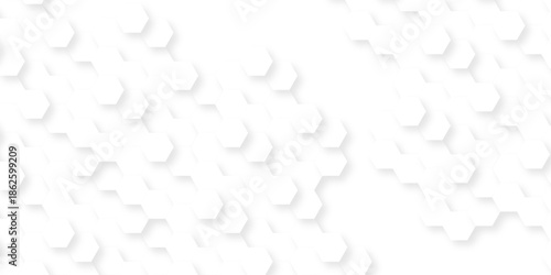 White paper texture abstract grid tile seamless hexagon wall creative metal business wallpaper texture background.