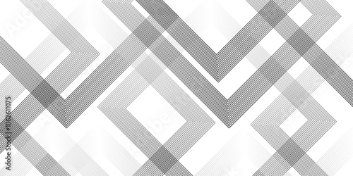 Geometric diagonal oblique vector curve gradient black and white graphic stripe line. Repeated fine diagonal lines Thin slash line stripes diagonal vector elegant background