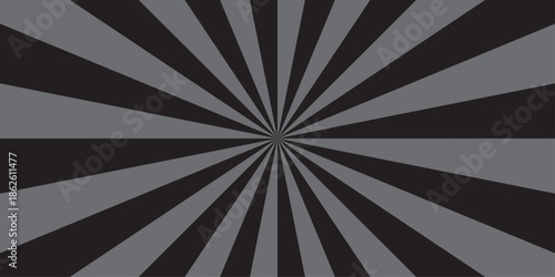 abstract black and gray sunbeam ray sum light sunburst texture design.