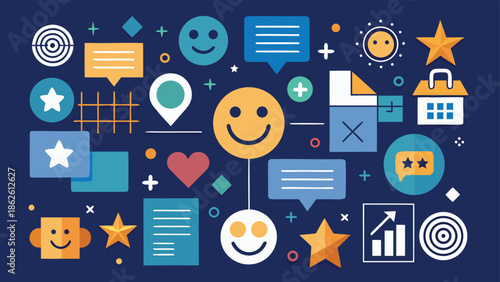 Collection of WordPress review icons, including star ratings, thumbs up, and checkmarks in different styles..eps
