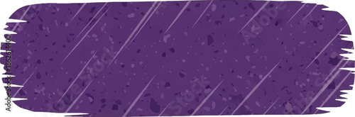 A textured purple brushstroke banner with jagged edges and faint diagonal lines, offering an abstract background