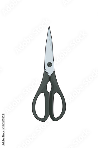 Scissors vector illustration isolated on white background