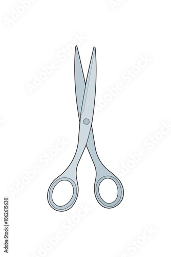 Scissors vector illustration isolated on white background