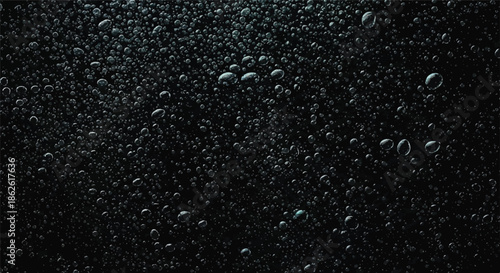 Abstract background of dense water bubbles or dark cellular texture