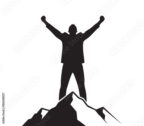 Successful Businessman Silhouette