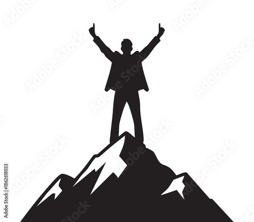 Successful Businessman Silhouette