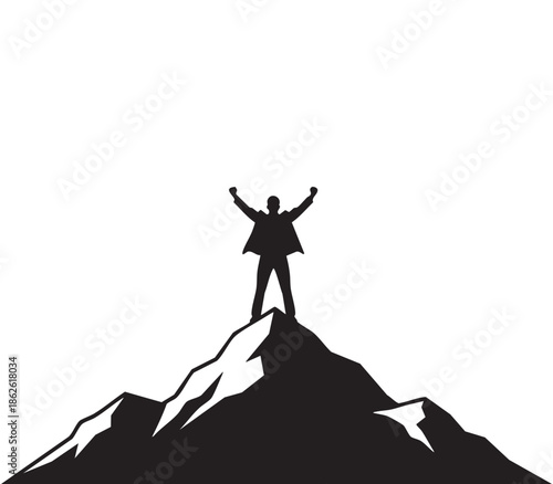 Successful Businessman Silhouette