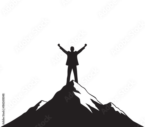 Successful Businessman Silhouette