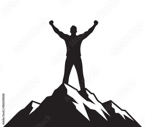 Successful Businessman Silhouette