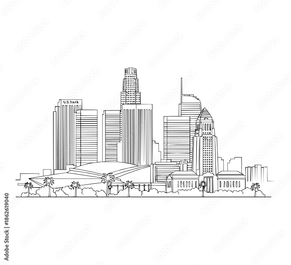 Obraz premium Downtown LA