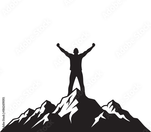 Successful Businessman Silhouette