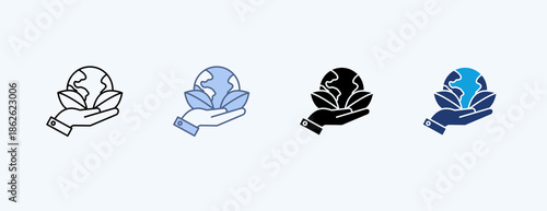 Real Environment Multiple Icon Illustration Vector