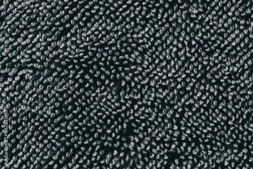 Black microfiber fabric texture for background, closeup. Microfiber car cloths, macro