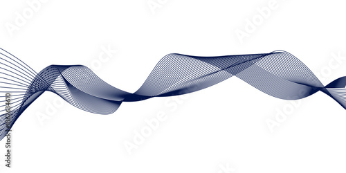 A shiny blue satin ribbon and bow are elegantly tied around a stainless steel fork and spoon set, creating a decorative silverware design isolated on white for a restaurant dinner setting