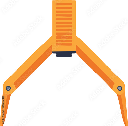 Orange Robotic Claw Arm