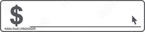 Dollar Sign Input Field With Cursor