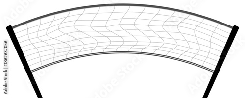 Tennis net isolated on white background. Tennis sport concept. Vector stock