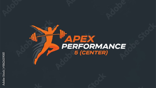 Apex Performance Center logo featuring a dynamic weightlifter silhouette.