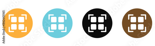 Camera icon set. Photo camera in flat style. photo camera sign and symbol. Set of camera icon Vector illustration.