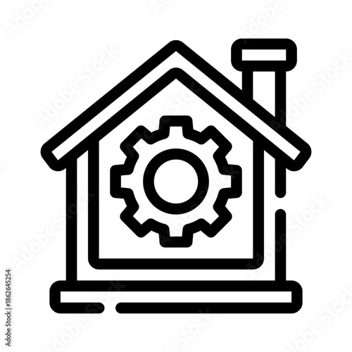 property development line icon