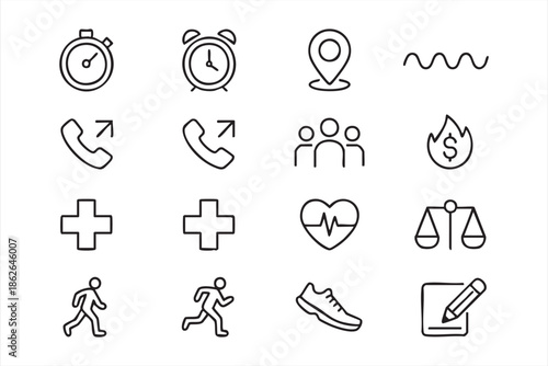 Communication and Control Icons for Web and App UI