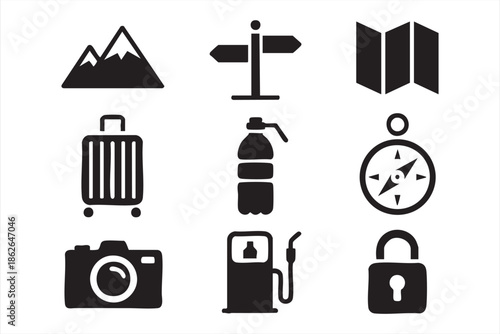 Travel Interface Icons for Digital Navigation Systems