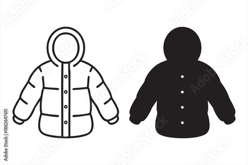 Winter Apparel Icons for Ecommerce and Fashion Dashboards