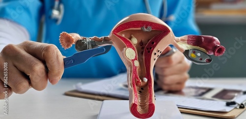 Foto Gynecological surgery for women closeup